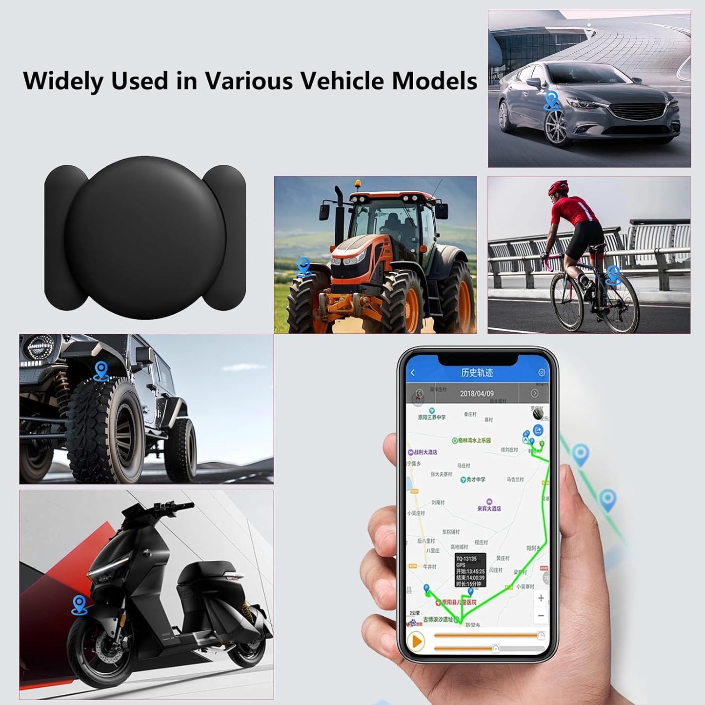 Mini Hidden GPS Tracking Device for Vehicles, Cars etc, Hidden GPS Car Tracking Device with Magnetic Waterproof Case, Running in Apple FIND My, No Extra Monthly fee