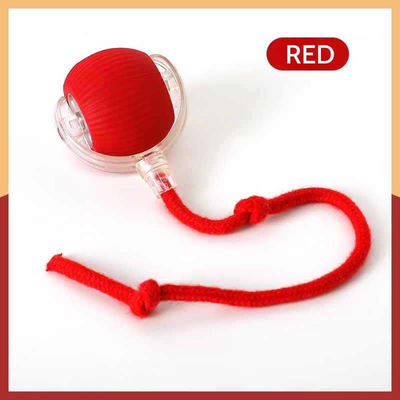 Interactive Rolling Pet Ball β USB-Rechargeable | Auto Wake-Up | Self-Entertainment Toy for Cats & Dogs