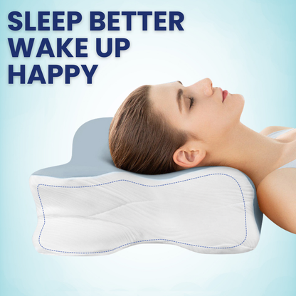 Butterfly Neck Support Deep Sleep Pillow – Cool, Ergonomic Cervical Support
