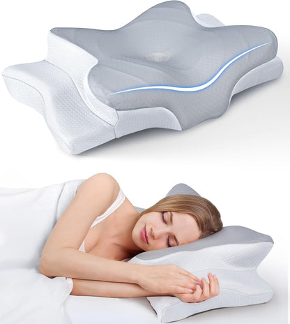Butterfly Neck Support Deep Sleep Pillow – Cool, Ergonomic Cervical Support
